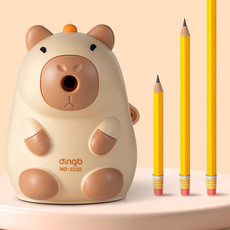 카피바라 2단조절 수동 연필깎이, 1개, ONE
