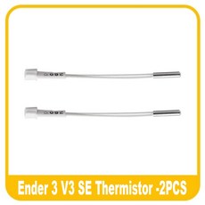 크리에이티 엔더 3 V3 SE 서미스터 히팅 튜브 카트리지 히터 24V 40W 및 서미스터 260 ° C 3D 프린터 부품, 4)2PCS-Thermistor