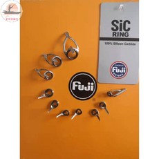 FUJI 導環 SIC 戒指 100% 碳化矽 釣魚竿配件套裝, 1個, 灰色槍柄sic一套10個
