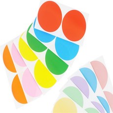 배꼽이집 2P 원형 스티커 1장 10cm 식품라벨스티커, 핑크