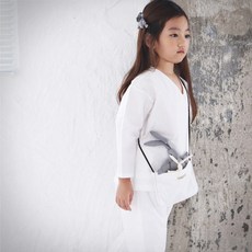 예루예나 아동 팬츠 면 누빔 루즈핏 백설기 2P