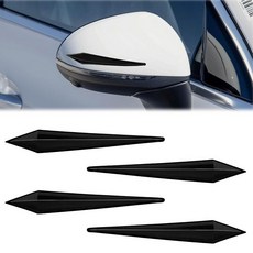 Wuyaoyao 자동차 도어 엣지 가드 프로텍터 자동차용 PVC 사이드 범퍼 가드 자체 접착 백미러 충돌 방지 스트립 바디 긁힘 액세서리 블루 182261, 블랙