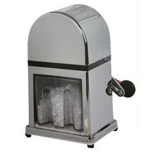 喝酒好兄弟 手動碎冰機 錫合金顆粒碎冰機 手搖小型碎冰粒 家用商用, 1個, 銀色, 碎冰機