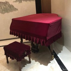 그랜드 피아노 벨벳 덮개 세탁 방수 건반, G3/G3E, 1개, 주주레드