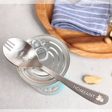 도시락포크숟가락 스텐 도시락 포크숟가락 수저 스푼 포크 수저세트, 병아리