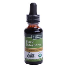 gaia HERBS 黑接骨木莓補充液, 1個, 30毫升