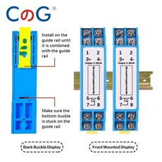 CG 35mm DIN 레일 PT100 온도 트랜스미터 통합 모듈 -200-650 ℃ 4-20mA/0-5V/0-10V 출력 RTD 온도 변환, 29 0-300C 4-20mA