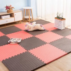 국민매트 매트시공 거실 칼라 놀이방 바닥, H. 레드+다크 테두리