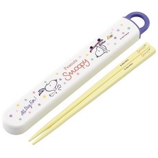 스케이터(Skater) 어린이용 젓가락 젓가락 케이스 세트 16.5cm 도시락용 항균 가공 열기 쉬운 슬라이드식 일본 제조 스누피 스케이트보드 ABS2AMAG68772