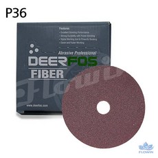 플로인 샌더 화이바 30장 175mm 36방 폴리싱페이퍼