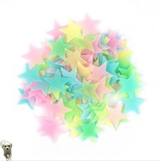 80P 인테리어 미니 야광별, 옐로우