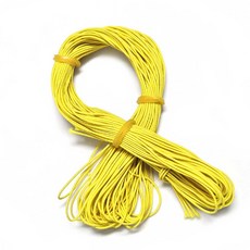 ALL 팔찌고무줄 0.9mm 묵주팔찌줄 24m 한타래, 노랑, 1개