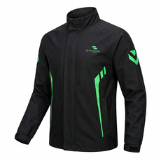 벨로아크 오토바이 우비 상하의 세트, 블랙+네온