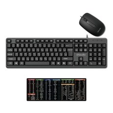 dtaudio C100 靜音鍵盤滑鼠組 防潑水設計 舒適手感, C100鍵鼠組 長款 快捷鍵 滑鼠墊