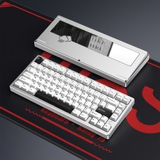 [국내정품] WOB Rainy75 RT 풀 알루미늄 게이밍키보드, 밀크웨이실버, 제조사축