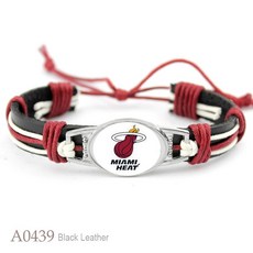 농구 가죽 로프 브레이드 팔찌 코비 브라이언트 제임스 레이커스 워리어스 네츠 매버릭스 그리즐리스 선즈 호넷츠, 029