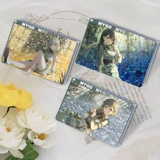 【潮玩精品2店】MyGO!!!!!邦邦高鬆燈椎名立希要樂奈長崎爽世週邊流沙麻將，動漫周邊收藏禮品, n1684要樂奈-幻藍,6*9*0.8cm/幻彩閃粉+亮片