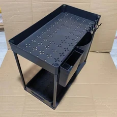 주방 다기능 이중층 수납 선반 싱크대 침실 거실 데스크탑 정리 선반, 03 Sortingrack-S1