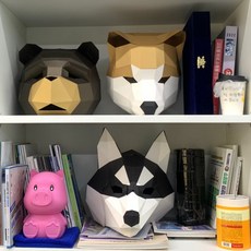 가면만들기 3D 입체 종이가면 시바견 doi+1734lb