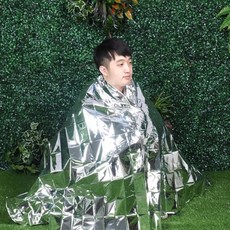 담요 알루미늄 호일 열 야외 캠핑 하이킹 경량, 1개