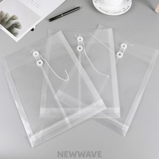 새결이네 A4 플라스틱 서류봉투 학교교재보관