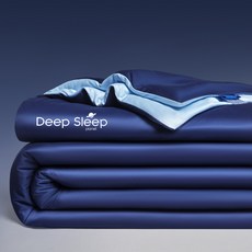 Deep Sleep planet 夏季針織棉涼被, 深睡藍