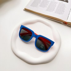 Q.M SHOP 五月新款-輕巧偏光矽膠彈性ins風雙色摺疊兒童墨鏡 太陽眼鏡 輕量 檢驗合格 抗UV400 兒童