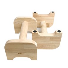 지니핸즈 원목 푸쉬업바 우드 패럴렛바 팔굽혀펴기 운동 기구 플란체바, 우드 페럴렛바, 1개