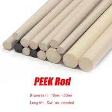 길이 100MM 200MM 폴리에테르 막대 500MM 에테르 300MM 원형 CNC 막대 PEEK 에톤 10-50MM 400MM 직경, [06] Dia 25mm, Length 400mm, 1개