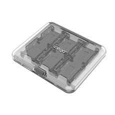【GS 3C】ipega Switch 1/2代 遊戲卡收納盒, 透明, 1個, 磁吸卡盒