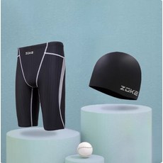 ZOKE 男款泳褲、泳鏡、泳帽套裝 兩件套裝【泳褲+泳帽】