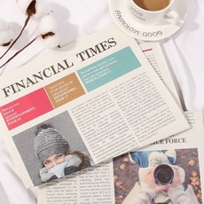 영자 영문 영어신문 감성 인테리어 촬영소품 DD-11431, 단품