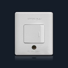 현대일렉트릭 텀블러 사각 스위치 나사형, 1개