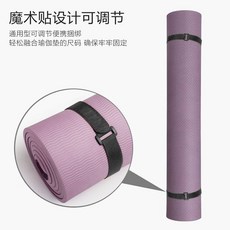 瑜伽墊捆綁帶 便攜式束繩固定粘扣帶 易收納毛扣魔術貼搭扣, 1個, 【全新升級魔術貼款60釐米黑色】1條