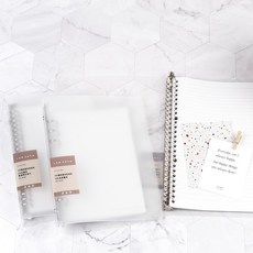 富福里 連勤 LCW-6R A5簡約風六孔鐵夾資料夾，PP材質本色檔案夾，A5尺寸輕巧便攜, 1個