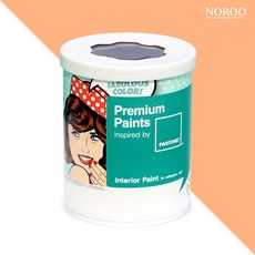 노루페인트 팬톤 내부용 실내벽면 무광 페인트, 141231PeachCobbler, 1L, 1개