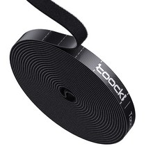 TOOCKI 투키 분리형 벨크로 찍찍이 케이블 타이 5M, 3개, 블랙