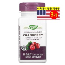 네이쳐스웨이 크랜베리 프리미엄 블렌드 60정, 3개