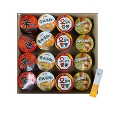 농심 소컵 세트 (신라면4입+안성탕면4입+오징어짬뽕4입+짜파게티범벅4입), 1세트