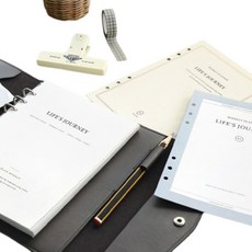 금산 6공 바인더 A5 다이어리 속지세트 플래너 6공리필속지 a5다이어리속지, 02 프리 위클리