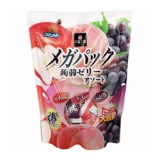 오이즈미 곤약공방 곤약젤리 메가팩 파우치형 3가지맛 60개 960g 대용량 사과 복숭아 포도맛
