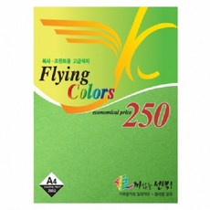 플라잉칼라 A4 250매 11번, 연두색