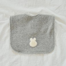 로맘틱스 테리빕 아기 턱받이 타올 침받이 빅사이즈, 1개, 1개입, 스톤그레이