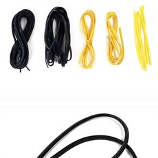 콩들 잘라쓰는 고무줄 검정 노랑 새총고무줄, 넓은흑/검정