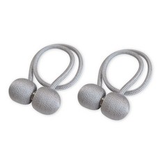 마그네틱 자석 타이백 커튼 고정, 2개, 그레이, 그레이계열