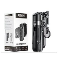 手機自拍桿 自拍神器 三合一落地 三腳架手持穩定, 便攜款（充電遙控+掛繩+掛扣）黑色, 1個, 334-31