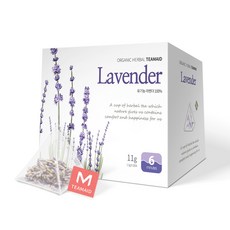 티메이드 유기농 라벤더차 삼각티백, 1박스, 10개입, 1.1g