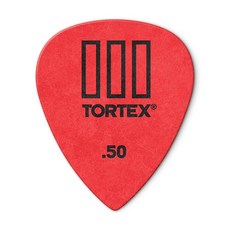 Dunlop Tortex T3 샤프 팁 기타 피크, .50mm, 72팩, 레드