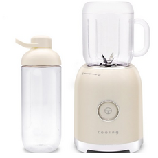 쿠잉전자 레트로 미니 믹서기 크림, BLD250c