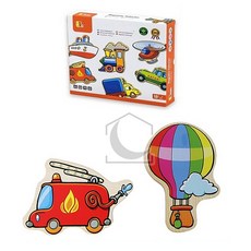 상상력발달 교통놀이 원목자석 20p 소근육발달장난감